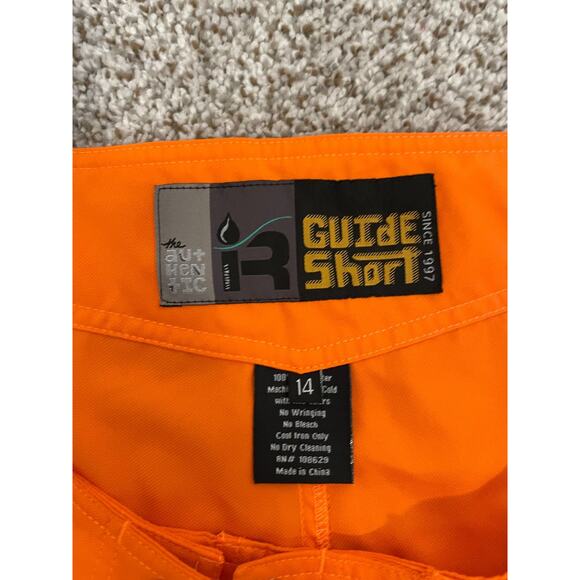Immersion Research Authentic Guide Shorts Mens Size 14 Orange Kayak Rafting - Picture 7 of 10